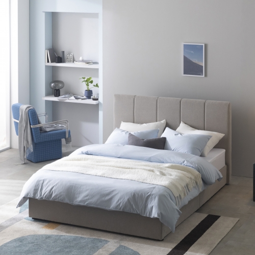 매든 저상형 침대 프레임 (라이트그레이)