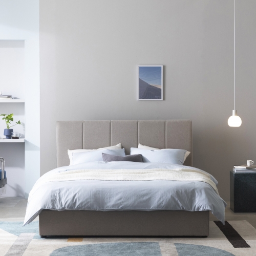 매든 저상형 침대 프레임 (라이트그레이)