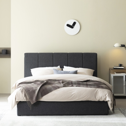 매든 저상형 침대 프레임 (다크그레이)