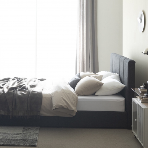 매든 저상형 침대 프레임 (다크그레이)