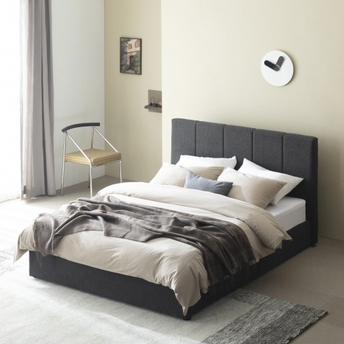 매든 저상형 침대 프레임 (다크그레이)