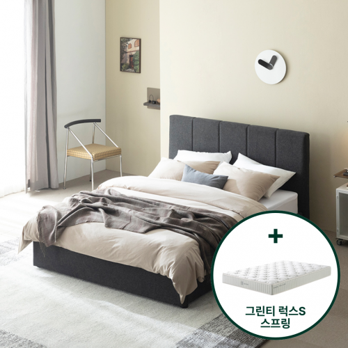 매든 저상형 프레임 침대세트 (+그린티 럭스S 스프링 매트리스)