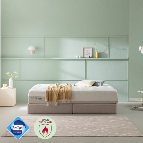 매든 저상형 프레임 침대세트 (+클라우드 럭스S 하이브리드 매트리스)