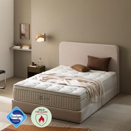 퍼프 저상형 침대 프레임 침대세트 (+얼티마 럭스S 스프링 매트리스)