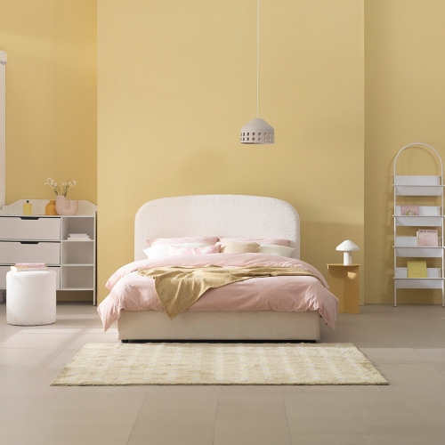 퍼프 저상형 침대 프레임 침대세트 (+얼티마 럭스S 스프링 매트리스)