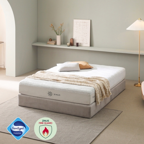 퍼프 저상형 침대 프레임 침대세트 (+얼티마 럭스S 하이브리드 매트리스)