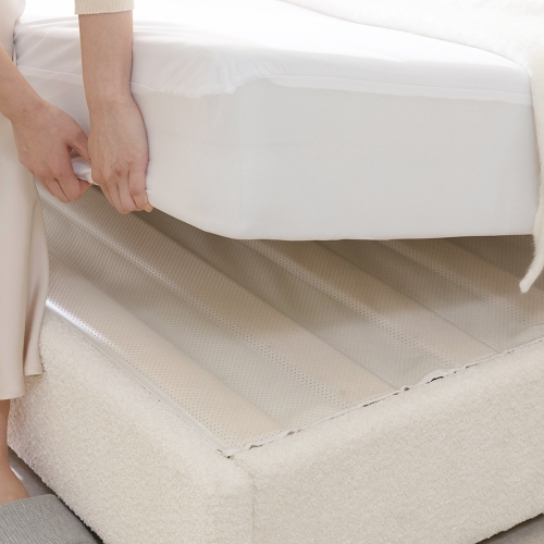 퍼프 저상형 침대 프레임 침대세트 (+클라우드 럭스S 하이브리드 매트리스)