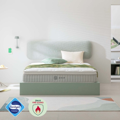 아이언라인 하이브리드 프레임 침대세트 (+그린티 럭스S 스프링 매트리스)