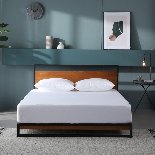 아이언라인 하이브리드 프레임 침대세트 (+클라우드 럭스S 하이브리드 매트리스)