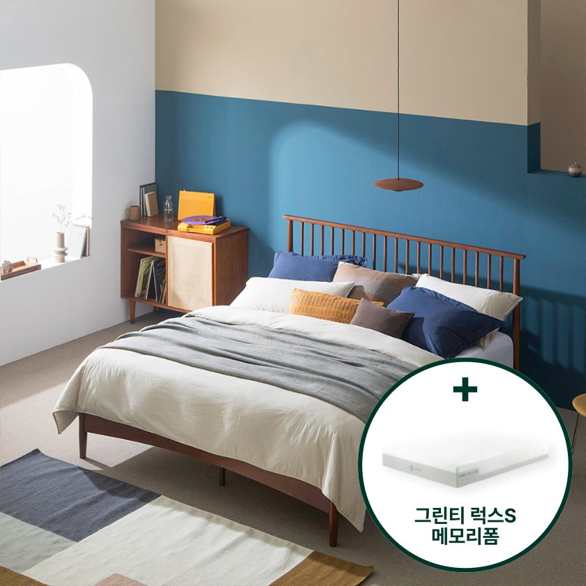 린다 침대 프레임 침대세트 (+그린티 럭스S 메모리폼 매트리스)
