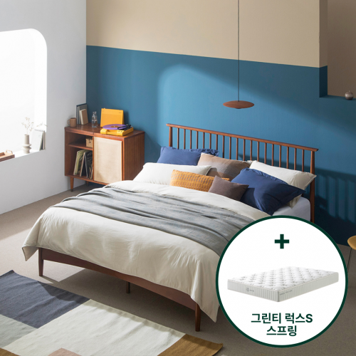 린다 침대 프레임 침대세트 (+그린티 럭스S 스프링 매트리스)