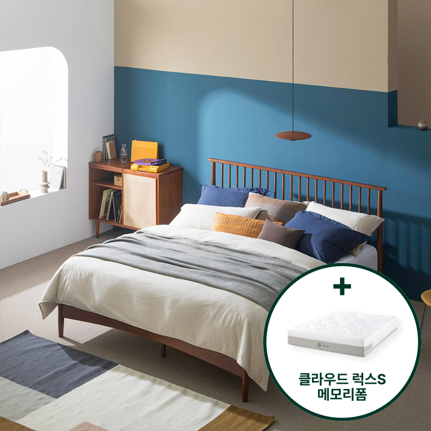 린다 침대 프레임 침대세트 (+클라우드 럭스S 메모리폼 매트리스)
