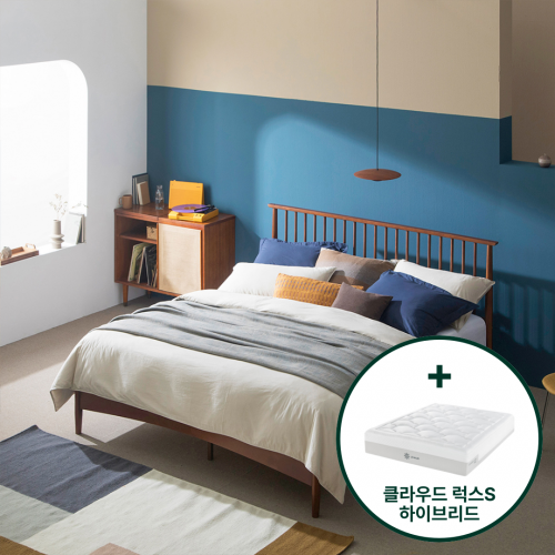 린다 침대 프레임 침대세트 (+클라우드 럭스S 하이브리드 매트리스)