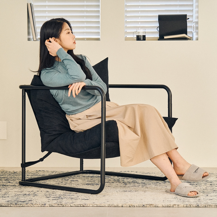 켄트 1인소파 블랙