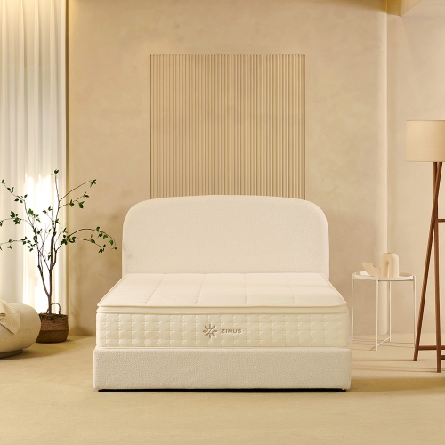 [설치배송전용] 매든 저상형 침대 세트 (+키스톤 스프링 매트리스 25cm)