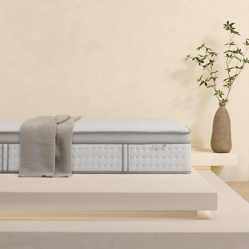 [설치배송전용] 매든 저상형 침대 세트 (+뉴헤이븐 하이브리드 매트리스 34cm)