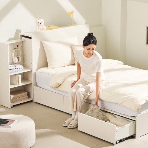 루미 트롤리형 수납침대 프레임