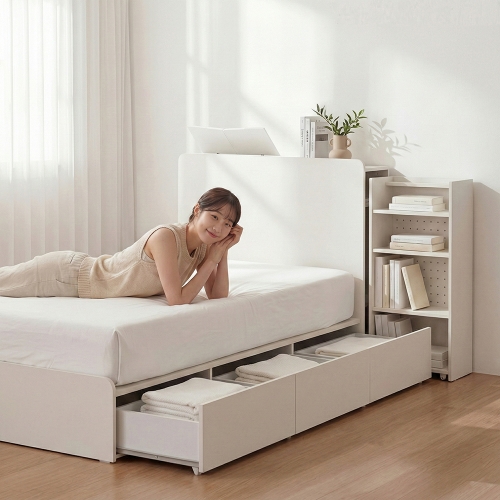 루미 트롤리형 수납침대 프레임