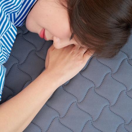 한일의료기 전자파없는 워셔블 극세사 탄소매트 전기요 플라밍 블루 더블 원난방