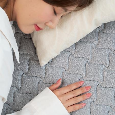 한일의료기 전자파없는 워셔블 극세사 탄소매트 전기요 플라밍 그레이 싱글