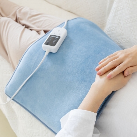 정원의료기 원적외선 맥반석 황토 세라믹 옥 전기 온열 찜질기 블루