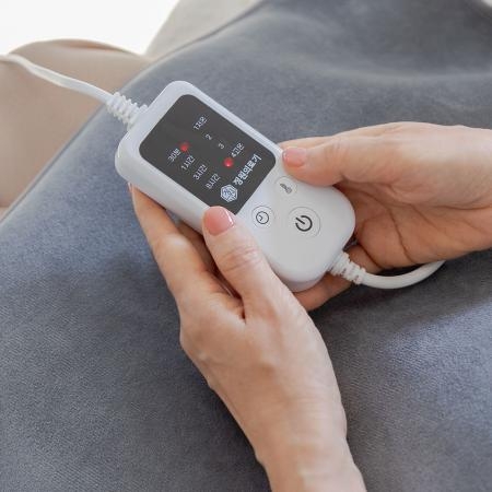 정원의료기 원적외선 맥반석 황토 세라믹 옥 전기 온열 찜질기 그레이