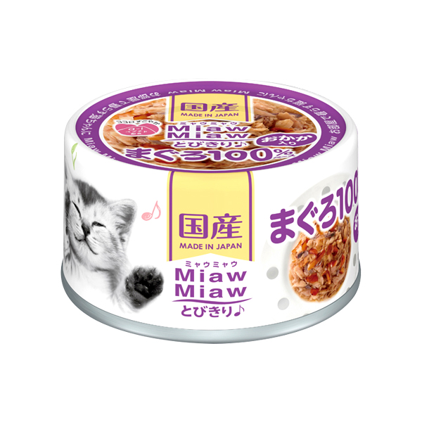 AIXIA 아이시아 먀우먀우 토비키리 참치캔 60g (가다랑어포토핑 / MT-4)