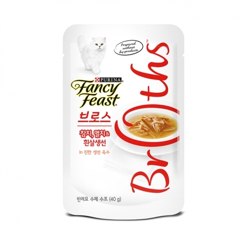 팬시피스트 브로스 수프 40g (참치 멸치와 흰살생선) - 레드