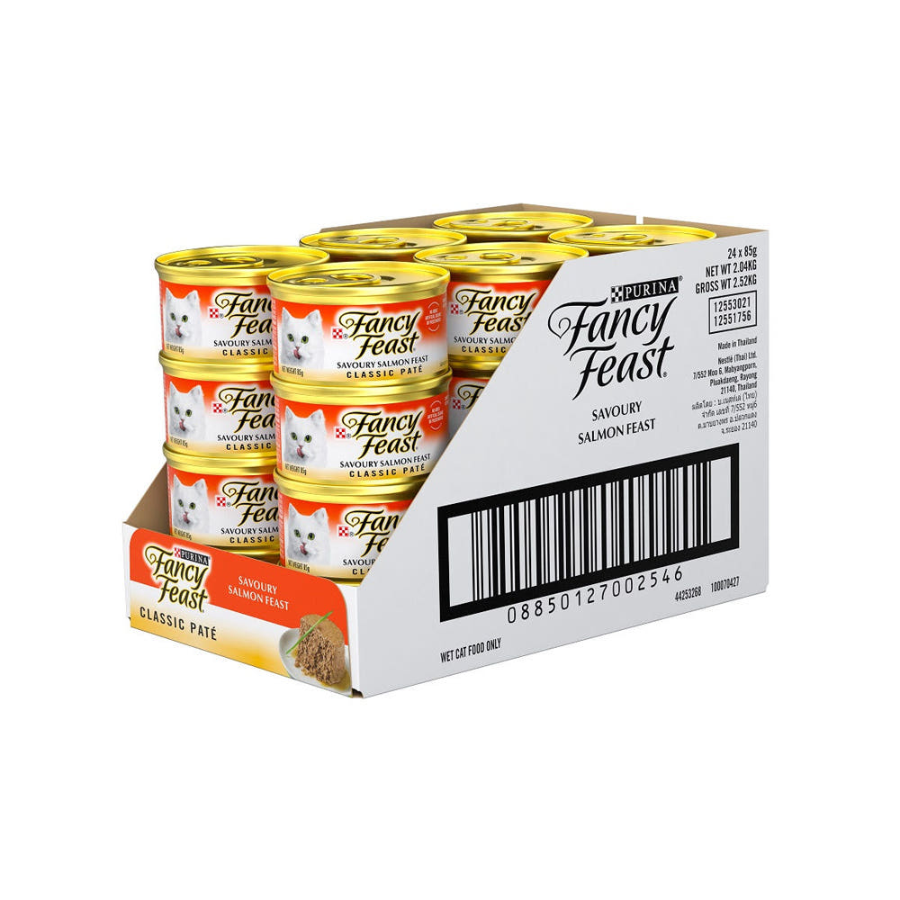 [+파티믹스 60g x 2개] 팬시피스트 화이트라벨 고양이 주식캔 85g (맛선택) - 24개