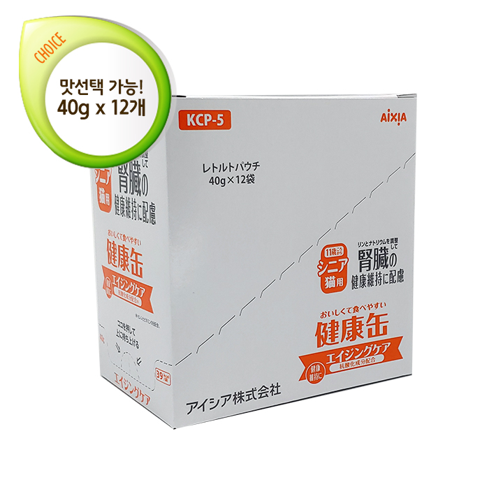 AIXIA 아이시아 건강캔파우치 신장배려 40g (종류선택) - 12개