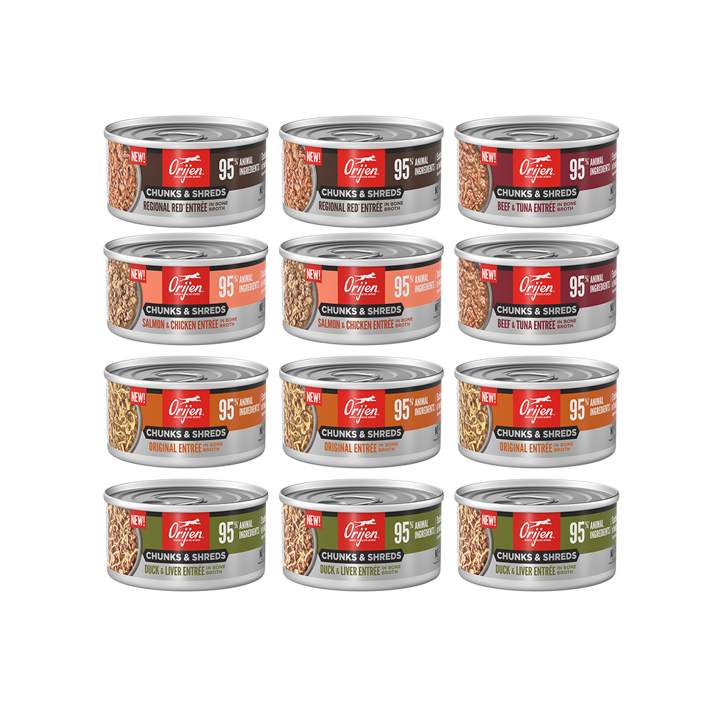 오리젠 고양이습식캔 청키 슈레드 85g - 12개 (맛선택)