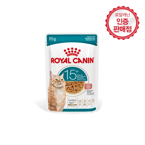 로얄캐닌 습식 파우치 85g - 그레이비 (에이징 15+ / 15세이상 시니어)