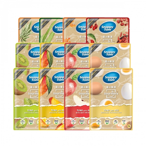 [공급업체직배송/유통26.12] 스내피톰 고머스 파우치 70g - 12개 (맛선택)