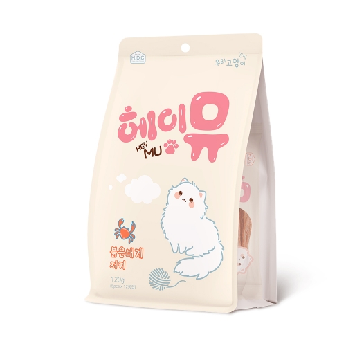 아스쿠 헤이뮤 고양이간식 붉은대게 져키 120g (5p x 12봉)