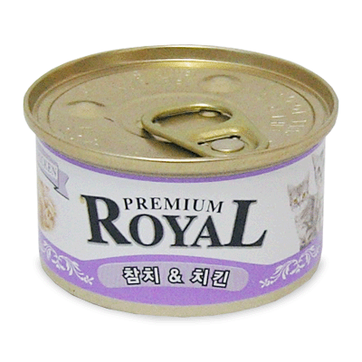 프리미엄 ROYAL 로얄캔 (참치+치킨) 85g