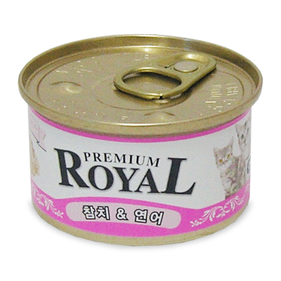 프리미엄 ROYAL 로얄캔 (참치+연어) 85g