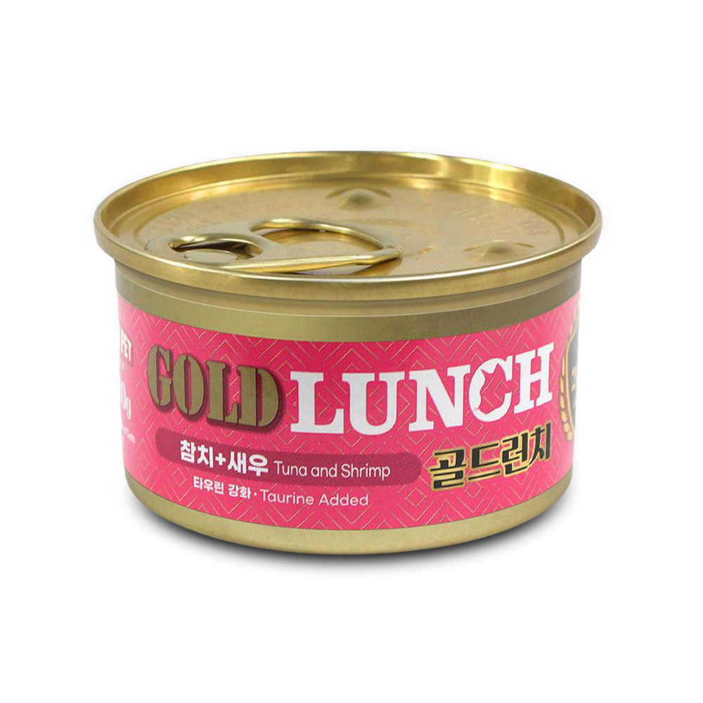 프리미엄 골드 런치캔 80g (참치와 새우)