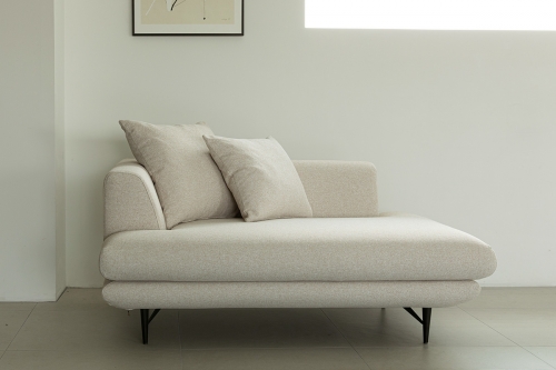 듀커소파 DK080 2인 베이지 모듈형 풀커버 패브릭 소파