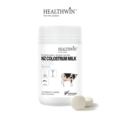 뉴질랜드 healthwin 초유 단백질 프로틴 1800mg 120츄어블