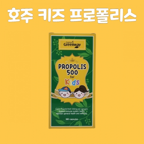 호주 네이쳐스그린웨이 키즈 유아 어린이 프로폴리스 500mg 360캡슐