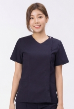 스위트 하트넥 진료복 다크네이비 - 8633