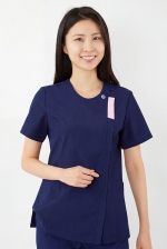 포커스 배색포인트 네이비 상의-5631