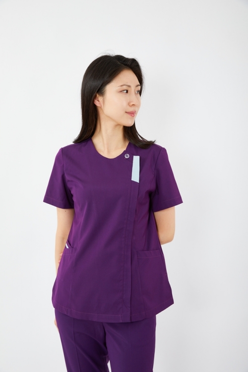 포커스 배색포인트 로열퍼플 상의-5634