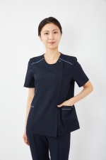 스트링 배색포인트 다크네이비 상의-5961