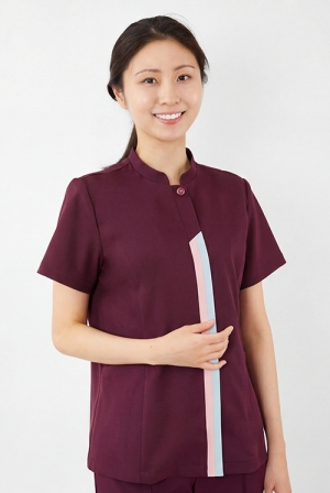 더블배색 와인 상의-5974