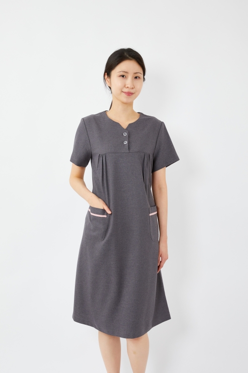 임부복 미니브이넥 멜란지그레이-2263