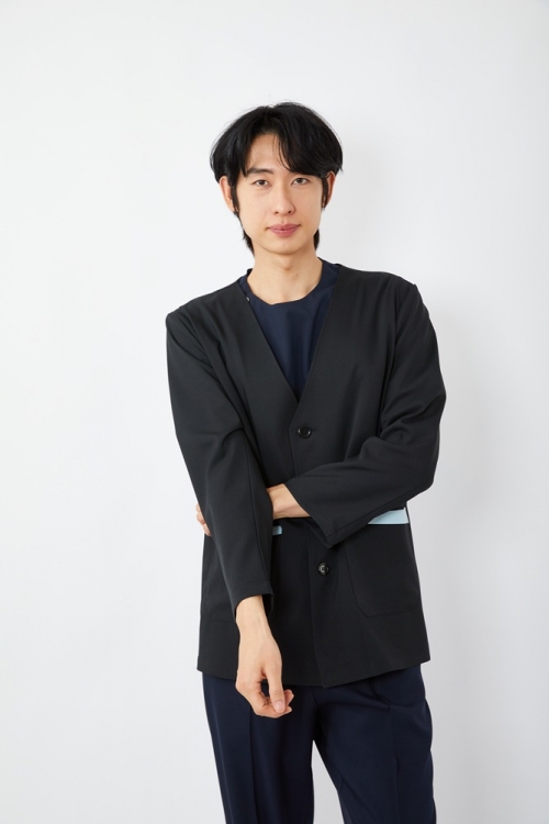 포인트 덧가운 가디건 다크네이비-5381