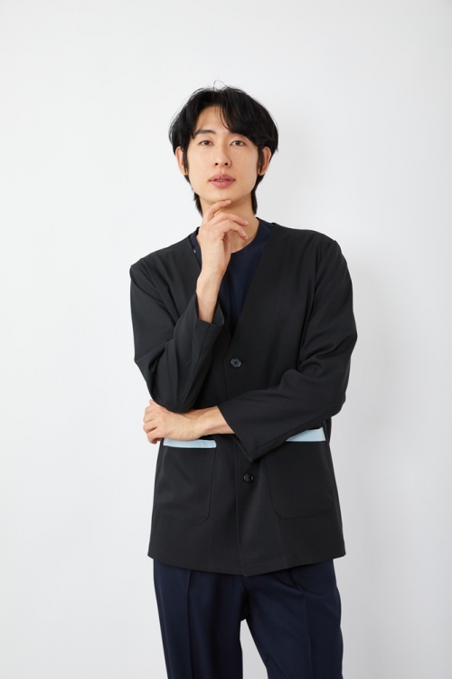 포인트 덧가운 가디건 다크네이비-5381