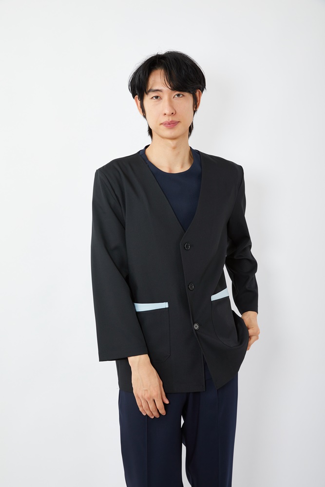 포인트 덧가운 가디건 다크네이비-5381