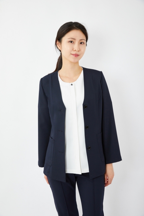 심플 가디건 자켓 다크네이비-5371